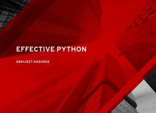 Effective python | PPT