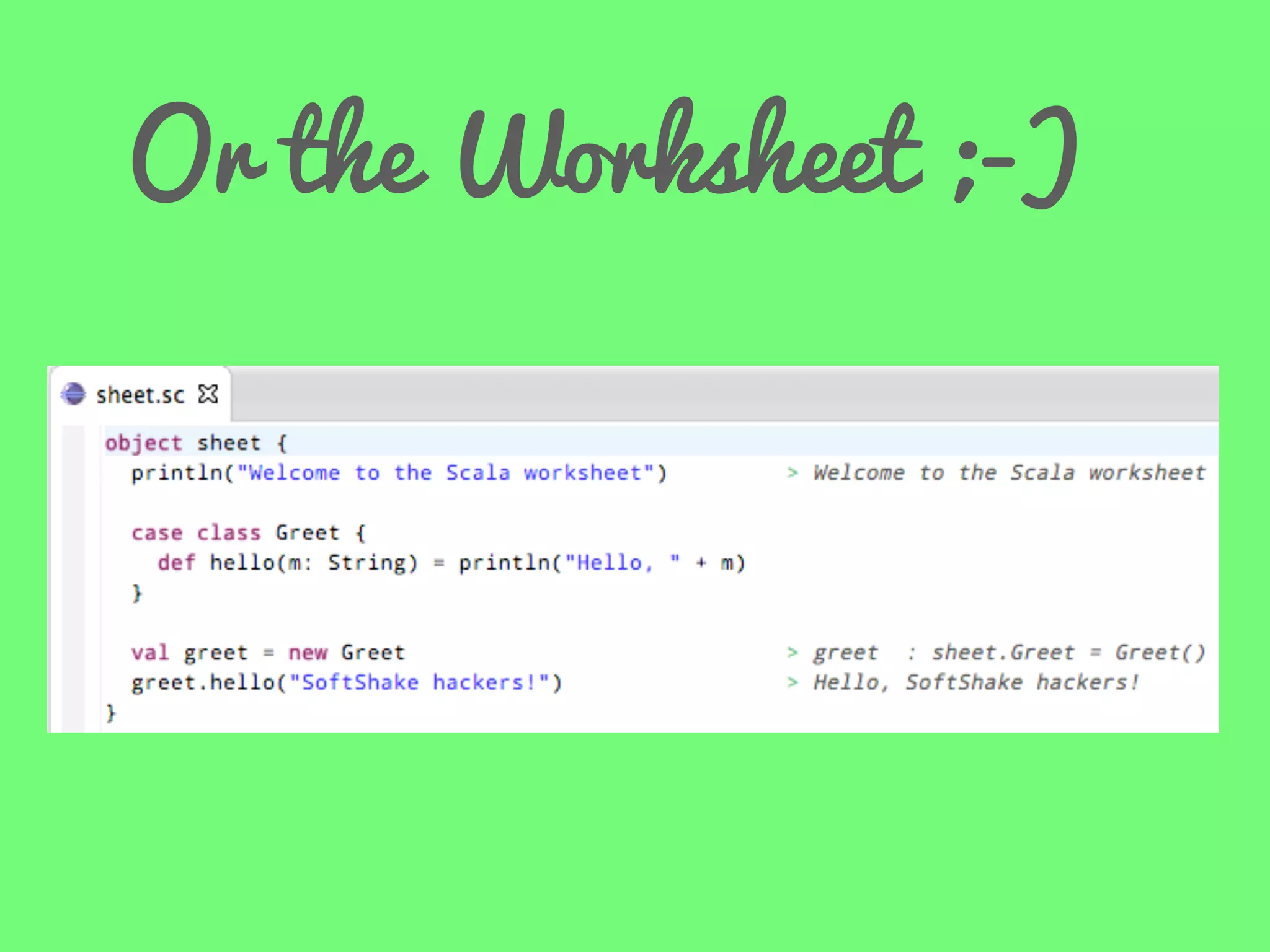 Or the Worksheet ;-)

 