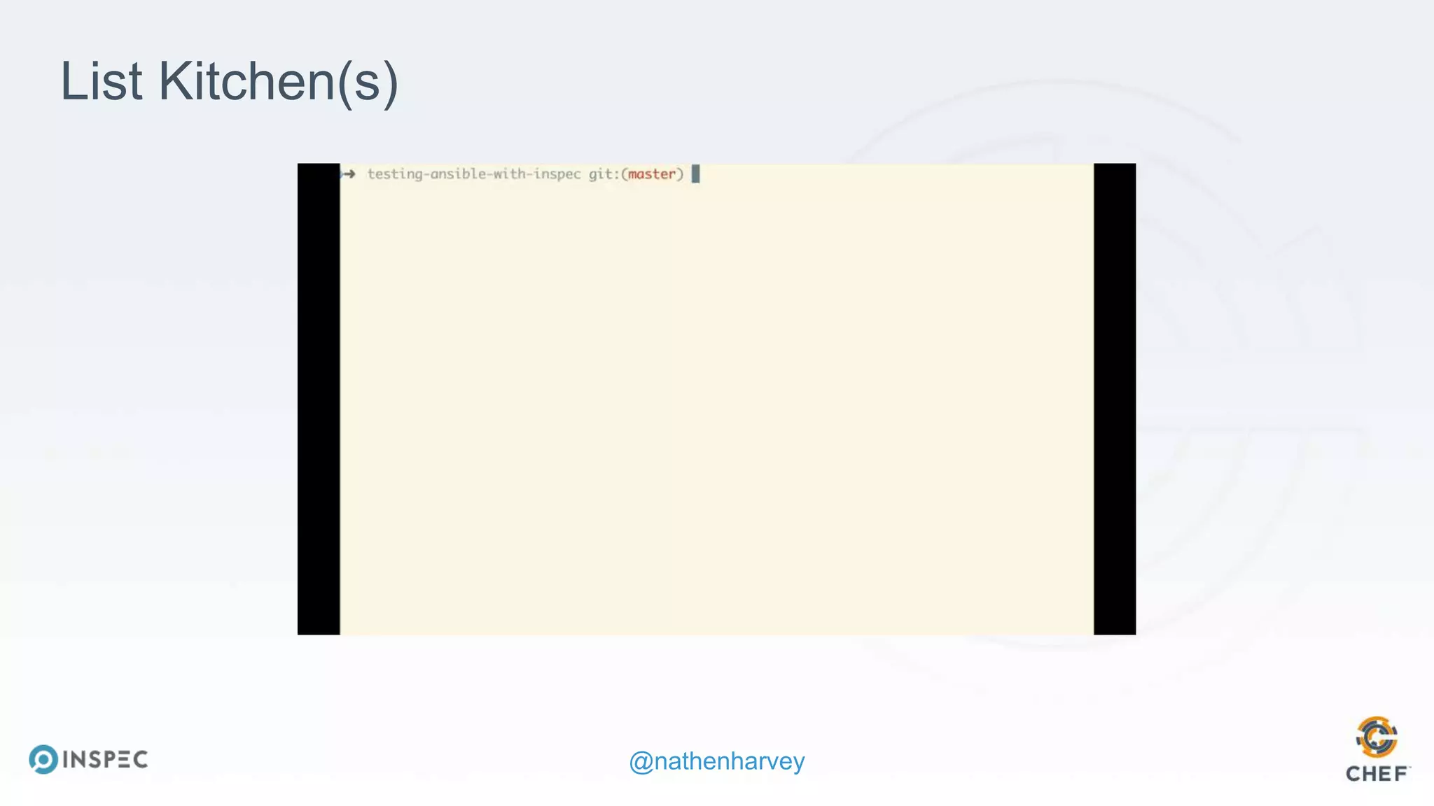 @nathenharvey
https://youtu.be/Warn6p28spA
List Kitchen(s)
 