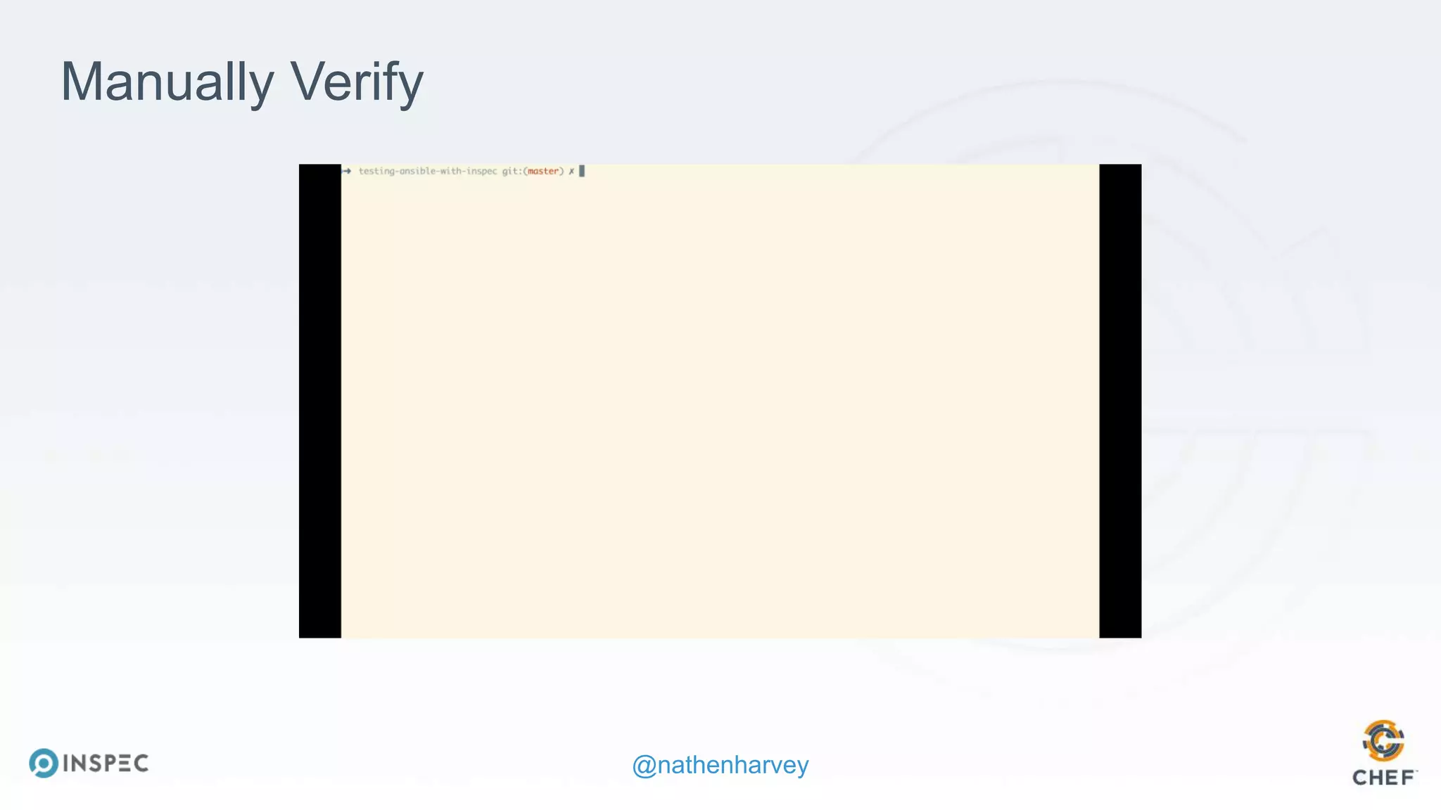 @nathenharvey
https://youtu.be/pIbLYLp4z68
Manually Verify
 