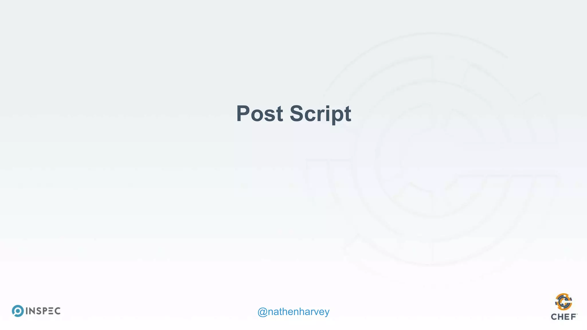 @nathenharvey
Post Script
 