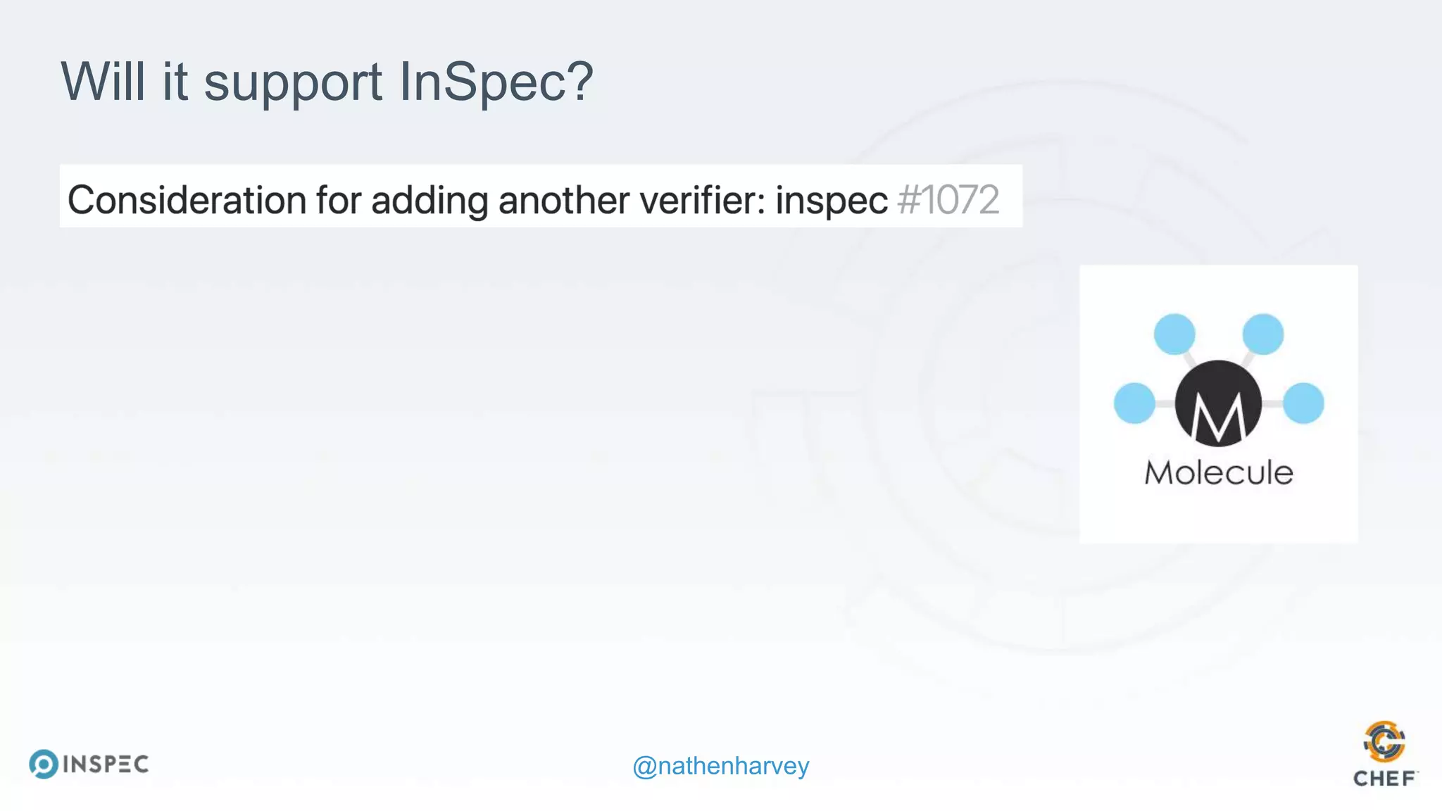 @nathenharvey
Will it support InSpec?
 