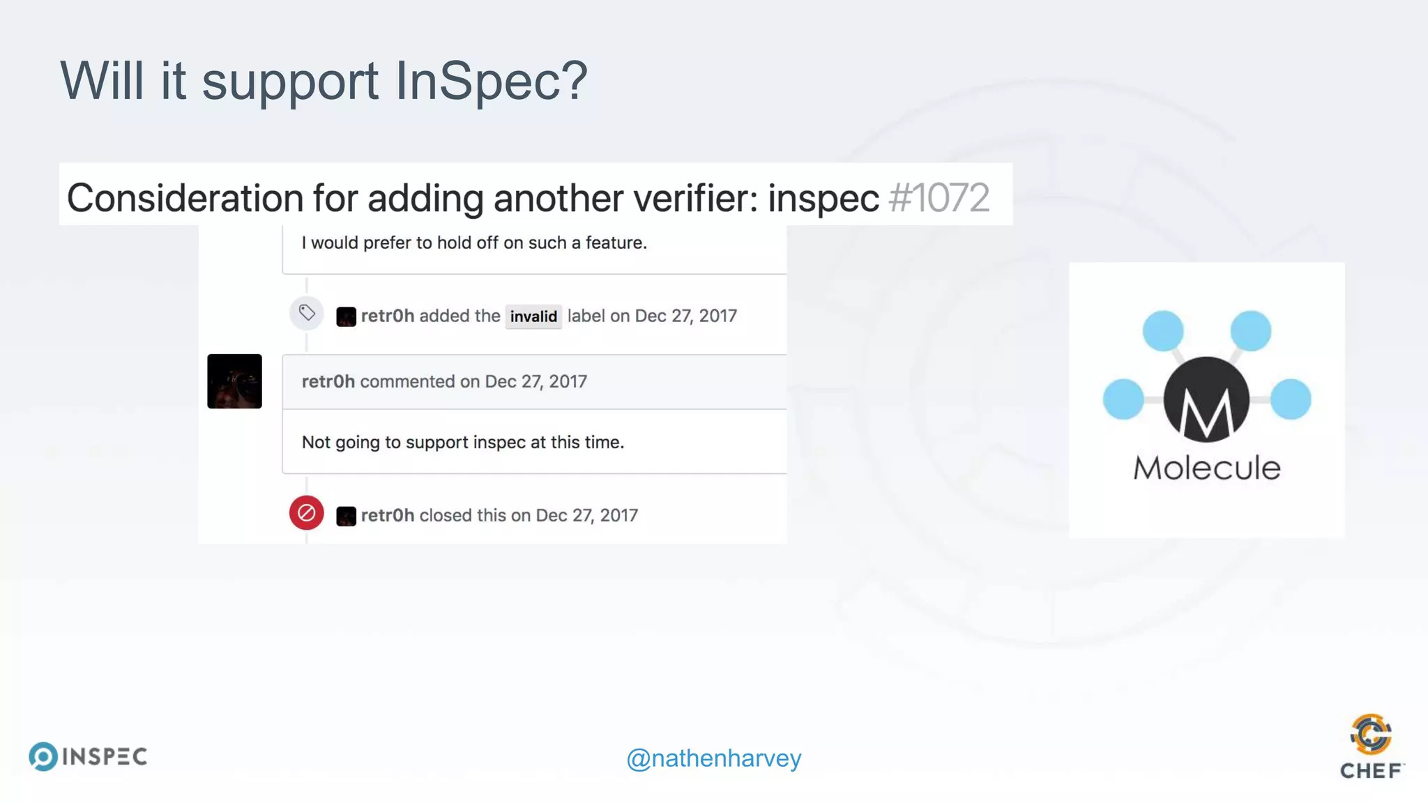 @nathenharvey
Will it support InSpec?
 