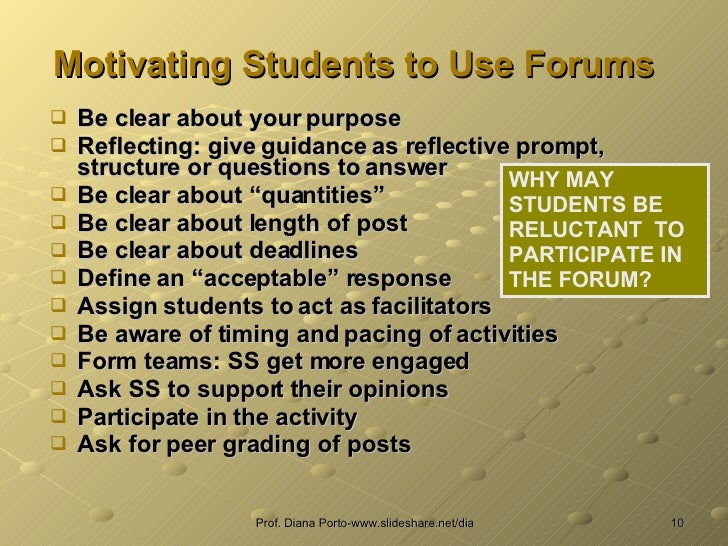 Effective Use Of Forums