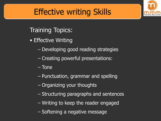 Effective writing Skills ,[object Object],[object Object],[object Object],[object Object],[object Object],[object Object],[object Object],[object Object],[object Object],[object Object]