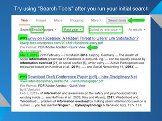 Try using "Search Tools" after you run your initial search
 