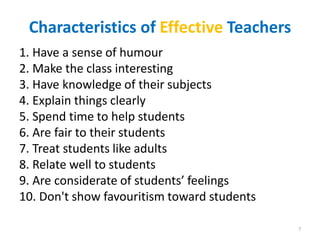 Effective and Ineffective Teaching by Dr.Pachaiyappan | PDF
