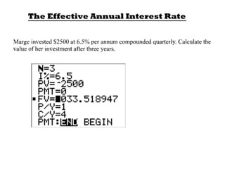 Effective annual interest rate