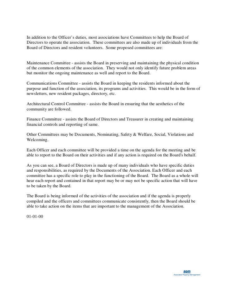 Duties of Effective Board of Directors in Community Associations