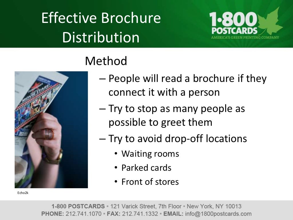 Best Brochure Distribution Practices