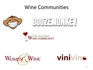 Wine Communities
24
 