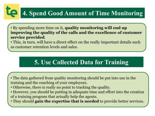 21 Best Practices for Effective Call Quality Monitoring | PPTX