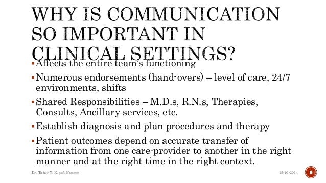 Why Is Communication Important For Health Care