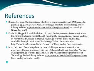 Effective communication | ODP
