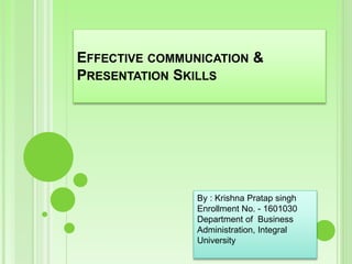 Effective communication | PPTX