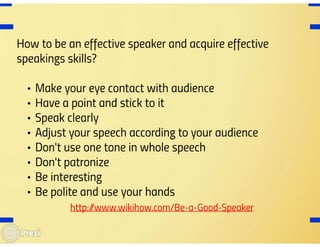 Effective communication how & why