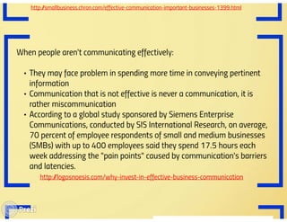 Effective communication how & why