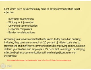 Effective communication how & why