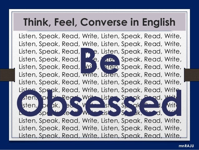 read and write the english