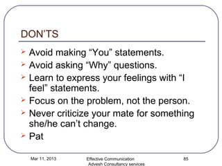 Effective communication -Training Module | PPT