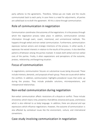 Effective communication and negotiation skills | DOCX