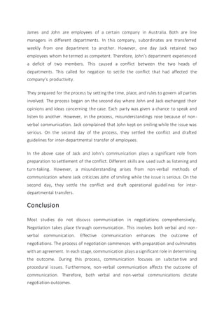 Effective communication and negotiation skills | DOCX