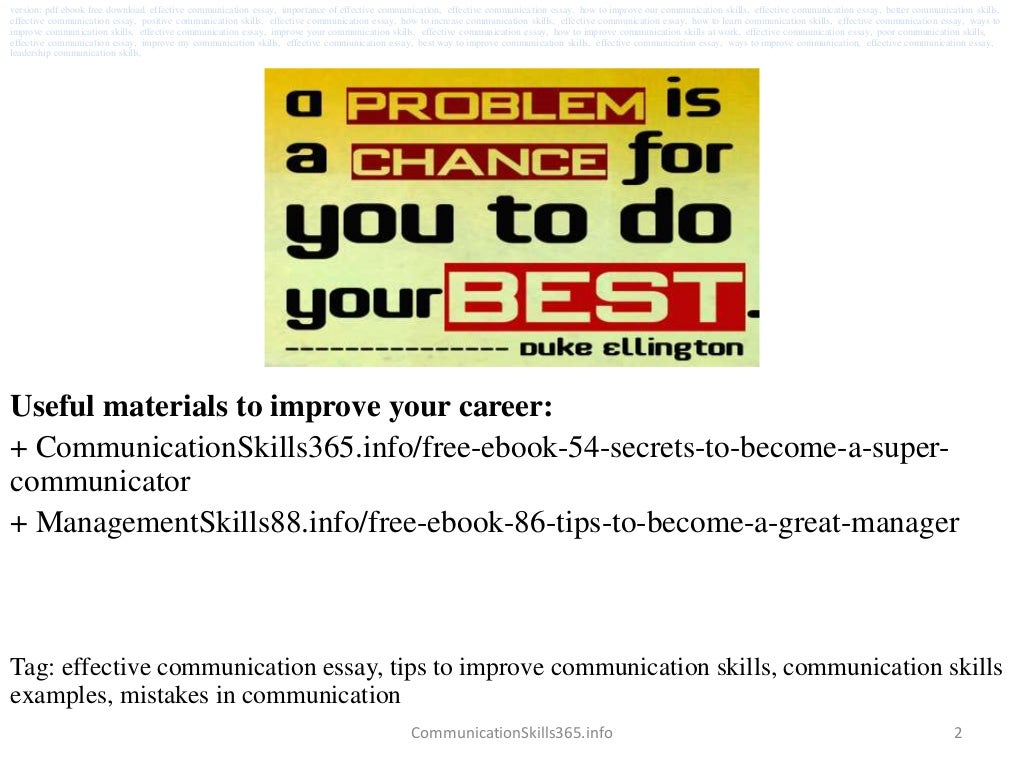 Effective communication process essay effective communication essay