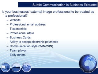 Effective communication for business | PPTX