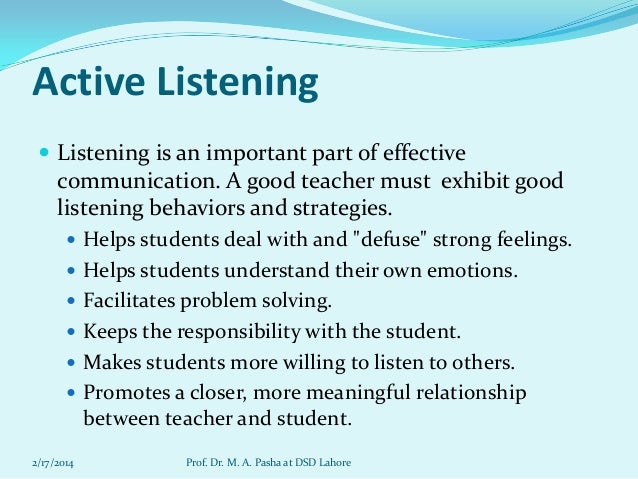 effective communication between teachers and students pdf