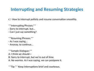 Effective Communication Skills: Asking, Presenting, and Negotiating ...