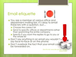 Effective communication via email | PPTX