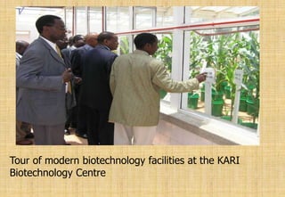 Tour of modern biotechnology facilities at the KARI
Biotechnology Centre
 