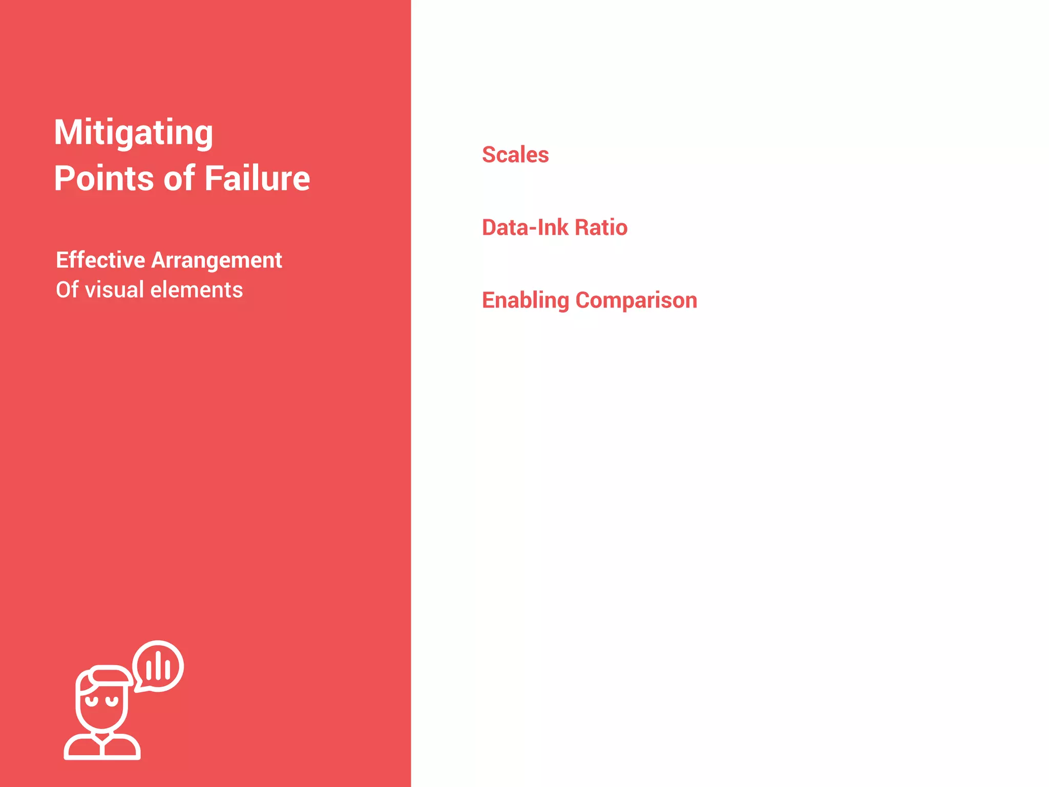 Of visual elements
Data-Ink Ratio
Enabling Comparison
 
