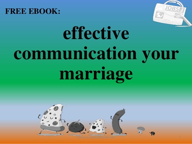 Effective communication your marriage pdf free download