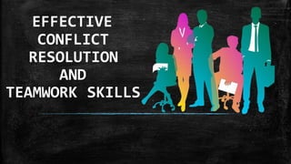 CONFLICT
RESOLUTION
AND
TEAMWORK SKILLS
EFFECTIVE
 