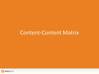 Content-Content Matrix
 