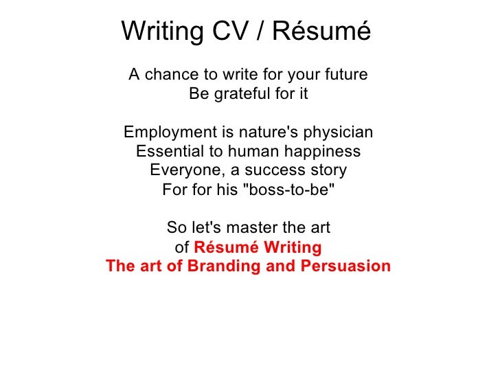 Professional cv resume service