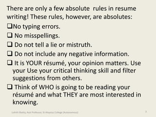 Effective CV writing | PPTX