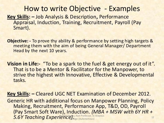 examples of key skills in resume