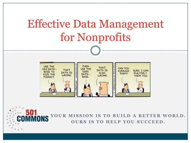 Effective data management for nonprofits | PPT