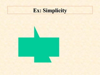 Ex: Simplicity 