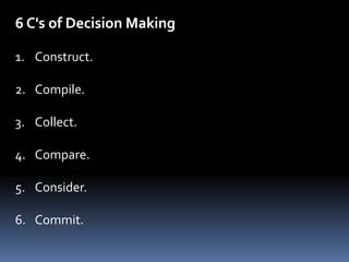 Effective decision making | PPTX | Business and Finance