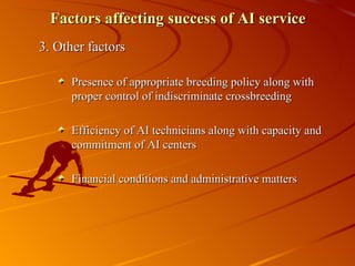 Artificial Insemination and Veterinary Services in Ethiopia: Ada’a Case