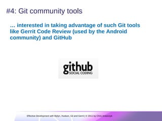 Effective Development With Eclipse Mylyn, Git, Gerrit and Hudson | PDF