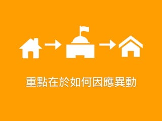 重點在於如何因應異動
 