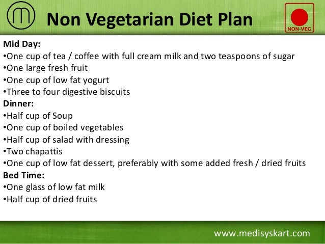 Non Vegetarian Diet Chart For Weight Loss