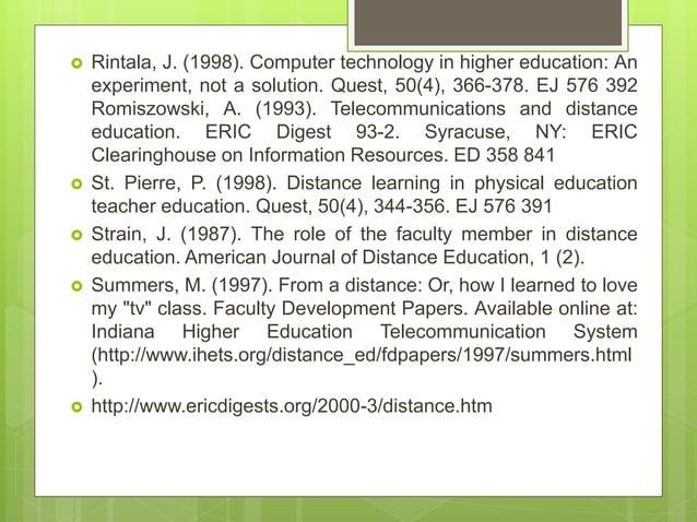 Effective distance education | PPT