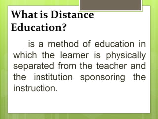 Effective distance education | PPT