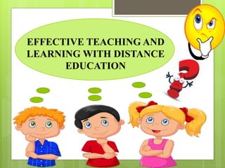 Effective distance education | PPT