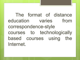 Effective distance education | PPT